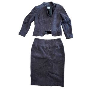 Christian Chenail candian designer  Women's Dark wool Blazer and skirt size 14